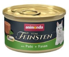 Animonda ANIMONDA Vom Feinsten Mousse - Purana s prepelico 85g, mokra hrana za mačke, brez sintetičnih barvil, brez glutena.
