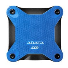 slomart ADATA SD620 1 TB modri zunanji SSD, odporen na udarce, USB 3.2, hitrost branja 520 MB/s, hitrost pisanja 460 MB/s