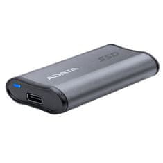 slomart ADATA SE880 1 TB SSD, sivo, USB Type-C, hitrost branja 2000 MB/s, podprt na Windows, macOS in Linux