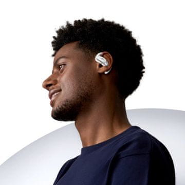 SHOKZ SHOKZ OpenFit Air slušalke z ušesnim nastavkom, bela