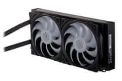 Endorfy ENDOFY Navis F240 ARGB All-in-one vodno hlajenje, 24 cm, črna, 2 ventilatorja, RGB osvetlitev, garancija 3 leta