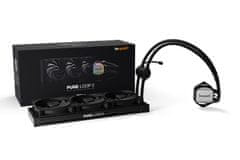 Be quiet! be quiet! Pure Loop 2 360mm AIO procesorski hladilnik, črn, 3 ventilatorji, LED osvetlitev, podpora za AM4 in LGA 1700