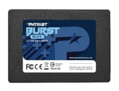 slomart SSD Patriot Memory BURST Elite 240 GB, 2.5", SATA III, hitrosti branja do 450 MB/s, primeren za PC in prenosnike
