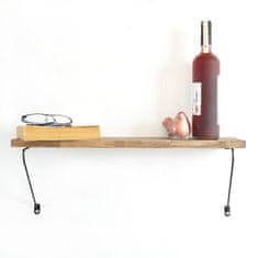 Woody Fashion Dekorativna lesena stenska polica, WR038