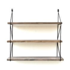 Woody Fashion Dekorativna lesena stenska polica, WR040