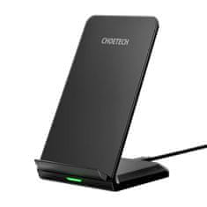 Choetech Choetech 10W indukcijski brezžični polnilec z zibelko (črn)