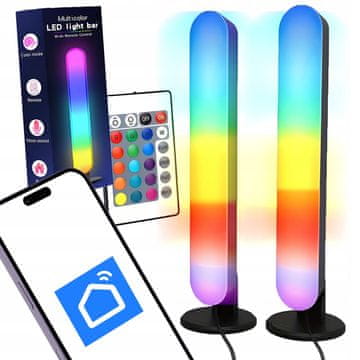 Dexxer 2x SMART LED RGBW dekorativna stolpca 26cm USB TUYA