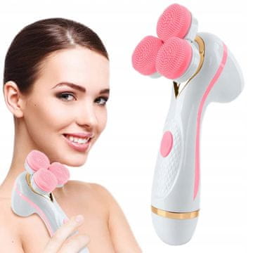 Dexxer 2v1 aku. USB brezžična silikonska krtača za čiščenje obraza