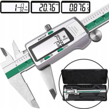 Dexxer Jekleno LCD elektronsko kljunasto merilo 150mm + kovček