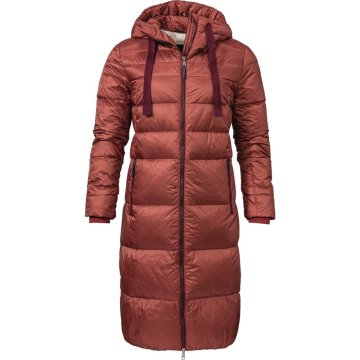 Schöffel Jakne uniwersalne bordo rdeča Winter-daunenmantel Kenosha