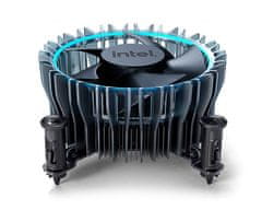 Intel Ohlajevalnik procesorja Intel M23901-001 LGA 1700, črn/modra, en ventilator, 65 W, 600-3150 RPM, 4-pin konektor