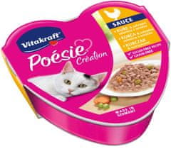 Vitakraft VITAKRAFT POESIE CREATION SOS piščanec/ zelenjava - mokra hrana za mačke, 85 g - brez soje, glutena in umetnih barvil