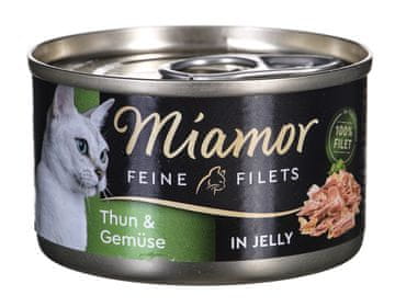 shumee Mokra hrana za mačke MIAMOR Feine Filets tuna z zelenjavo 100 g