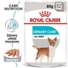 Royal Canin Royal Canin CCN Urinary Care mesna kaša za odrasle pse - 12 x 85 g, nadzor urinarnega trakta, vsa pasma, mokra hrana