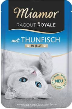 shumee MIAMOR Ragout Royal Tuna v gelu 100 g za mačke