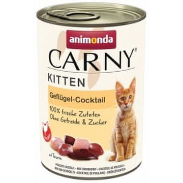 shumee ANIMONDA Cat Carny Kitten okus: perutninski koktajl 400 g