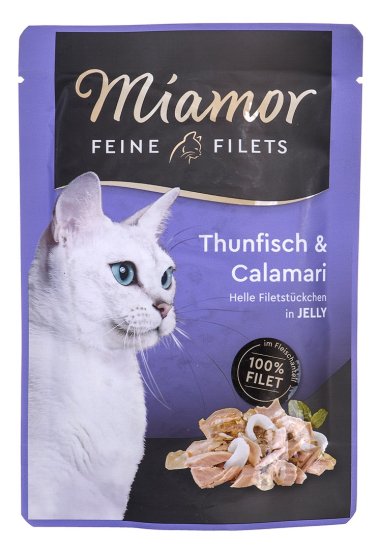 Miamor Miamor vlažna hrana za mačke Tuna s kozicami 100 g - za odrasle mačke, zdrava prehrana, brez posebnih potrebščin