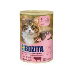 Bozita BOZITA Govedina Pate - mokra hrana za mačke, 400g, brez sladkorja, brez glutena, za občutljiv želodec, odrasle mačke
