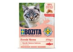 Bozita Bozita Feline Lososova mokra hrana za odrasle mačke, brez zrnatih in umetnih dodatkov, 370 g