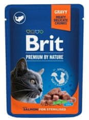 Brit BRIT Premium vlažna hrana za mačke Sterilizirane s postrvjo - 100g, brez žit, brez konzervansov, za zdravo težo