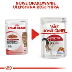 Royal Canin ROYAL CANIN FHN Instinctive v želeju - mokra hrana za odrasle mačke - paket 12x85g, za zahtevne mačke, zdrave sečil
