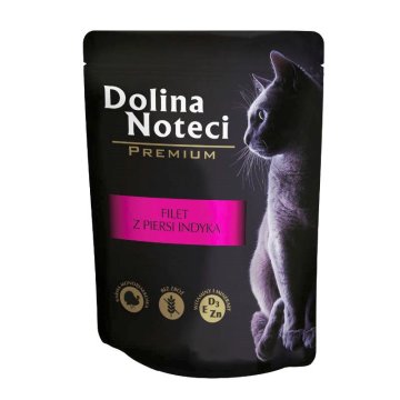 DOLINA NOTECI DOLINA NOTECI Premium puranje meso v omaki - mokra hrana za mačke, 85 g, odlična za splošno zdravje mačk