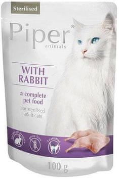 shumee DOLINA NOTECI Piper Sterilised z zajcem - mokra hrana za sterilizirane mačke - 100 g