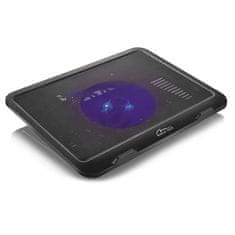 slomart Praktični prenosni hladilni pod MEDIA-TECH SILENT COOLING PAD MT2660, črn, z iluminacijo in USB napajanjem