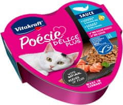 Vitakraft VITAKRAFT POESIE DELICE PLUS Losos - mokra hrana za mačke - 85g, brez umetnih barvil, brez glutena in sladkorja