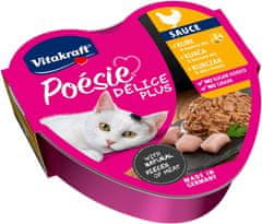 Vitakraft VITAKRAFT POESIE DELICE PLUS piščanec - mokra hrana za mačke, 85g, brez glutena, brez umetnih barvil in konzervansov