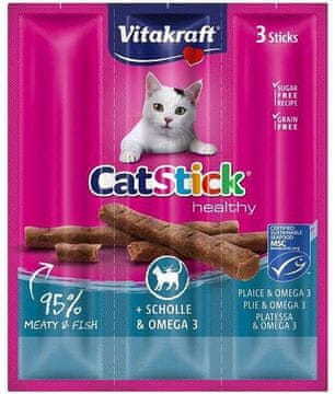 Vitakraft VITAKRAFT CatStick Mini z lososom in Omega-3, priboljški za mačke, 3 kosi