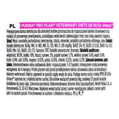 slomart Purina VETERINARY DIETS Feline UR - Mokra hrana za mačke, zaščita urinarnega sistema, 195 g, puran, za odrasle mačke