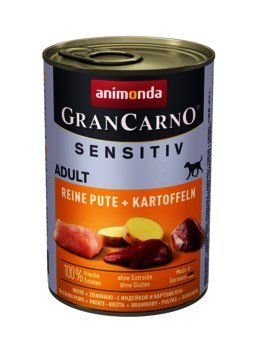 Animonda Animonda GranCarno mokra hrana za pse s puranom, 400 g - brez piščanca, brez žita, primerna za vse pasme, za zrele pse