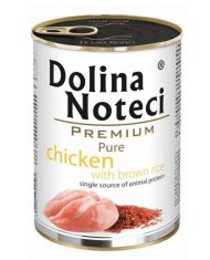 DOLINA NOTECI Dolina Noteci Premium Pure mokra hrana za pse z piščancem in rižem, 400 g - brez glutena, monoproteinska, primerna za odrasle pse