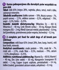 DOLINA NOTECI DOLINA NOTECI Premium Pure mokra prehrana za pse z divjim prašičem, 800g - brez zrnja in brez piščanca, za odrasle pse