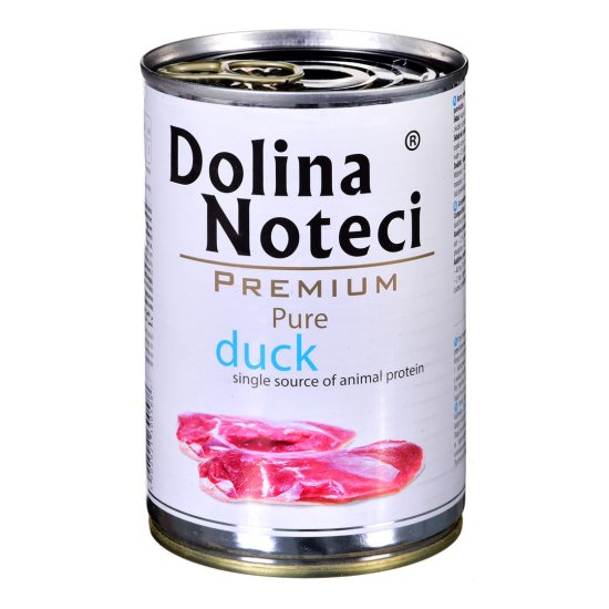 DOLINA NOTECI Dolina Noteci Premium Pure Duck - mokra hrana za pse, 400 g, brez žit, monoproteinska, za odrasle pse vseh pasem