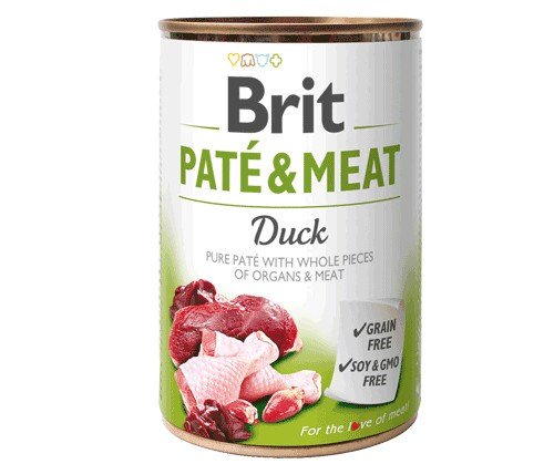 Brit BRIT Paté & Meat Suha hrana za pse z okusom racine za odrasle pse, 400 g, brez umetnih dodatkov, brez glutena, brez sladkorja