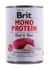 Brit BRIT Mono Protein Govedina in Riž - mokra hrana za pse - 400g, brez umetnih dodatkov, brez glutena in sladkorja