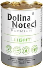 DOLINA NOTECI Premium Light - Mokra pasja hrana s svinjino in piščancem, 400 g - Zdrava teža za odrasle pse
