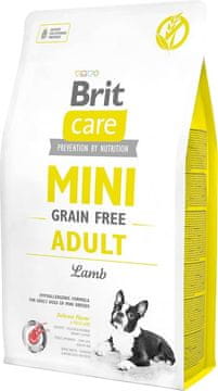 Brit BRIT Care Mini Brez Zrnja Suha Hrana za Odrasle Pse z Jagnjetino - 2 kg, za male in majhne pasme