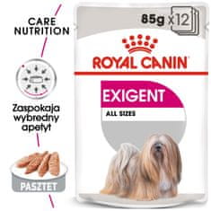 Royal Canin ROYAL CANIN Exigent mokra hrana za pse, pate 12x85 g - razvajanje za odrasle pse vseh pasem s fussy apetiti