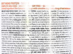 Brit BRIT Mono Protein Purina za pse - Mokra hrana Turčija - 400 g - brez umetnih barvil in sladkorja, primerna za vse pasme