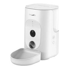 Dogness Dogness F15 WiFi 4L pametni dozirnik hrane s kamero s plastično posodo (bela)
