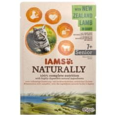 Eukanuba IAMS Naravno hrana za mačke seniore z novozelandsko jagnjetino v omaki, 85 g - brez zrn, brez glutena