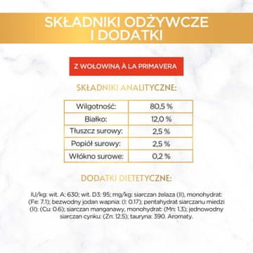 slomart GOURMET A la Carte mokra hrana za mačke - piletina, trska, goveje meso in riba - 4 x 85 g - zdrava izbira za odrasle mačke
