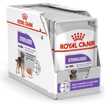 Royal Canin Royal Canin CCN Sterilizirana Pate - vlažna hrana za odrasle pse - 12x85g, primerna za vse pasme, zdrava teža