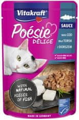 Vitakraft VITAKRAFT Poésie Delice ribja izbira - mokra hrana za mačke - 6 + 1 x 85g, brez glutena, brez sladkorja, za odrasle mačke