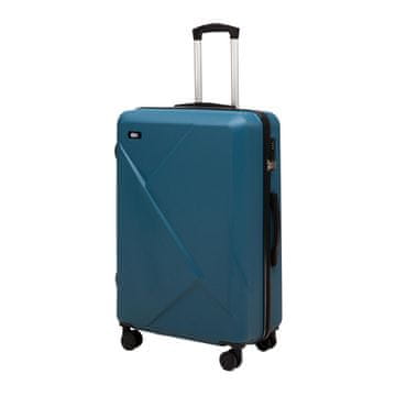 Rowex ROWEX Veliki družinski potovalni kovček s ključavnico TSA ovojnica temno zelena