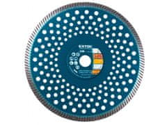 Extol Industrial Diamantna rezalna plošča, Turbo Fast Cut, suho in mokro rezanje, O 230x22,2x2,8mm