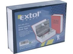 Extol Craft Varnostna skrinjica - knjiga, 270x200x65mm
